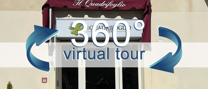 Click per visualizzare il Virtual Tour di Osteria Il Quadrifoglio